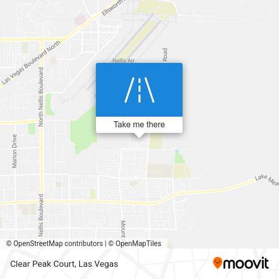 Clear Peak Court map