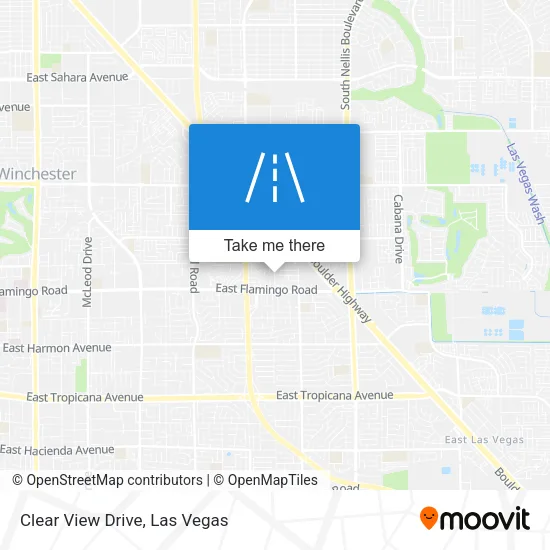 Clear View Drive map