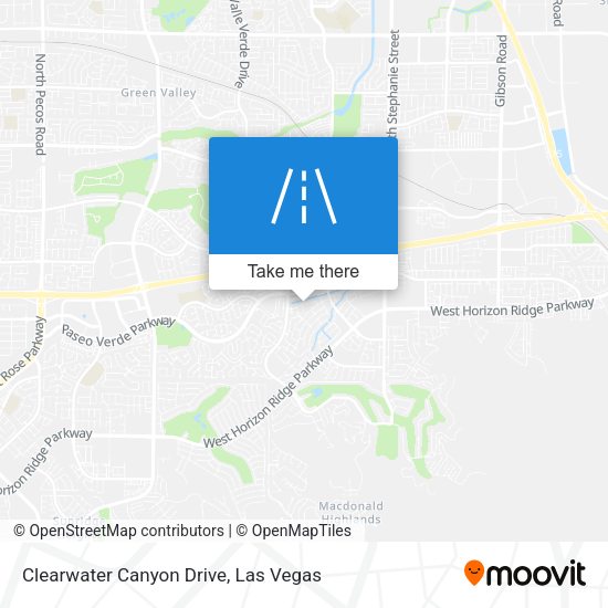 Clearwater Canyon Drive map
