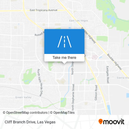 Mapa de Cliff Branch Drive