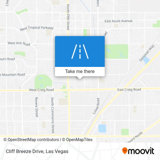 Cliff Breeze Drive map