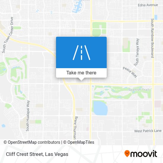 Cliff Crest Street map