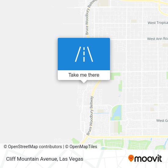 Cliff Mountain Avenue map