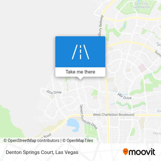 Denton Springs Court map