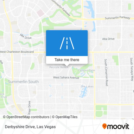 Derbyshire Drive map