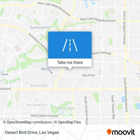 Desert Bird Drive map