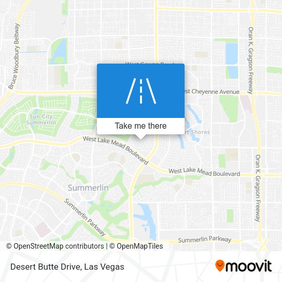 Mapa de Desert Butte Drive