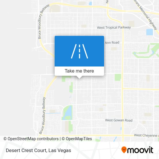 Desert Crest Court map