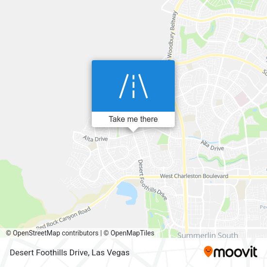 Desert Foothills Drive map