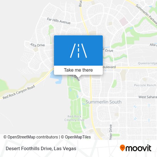 Desert Foothills Drive map