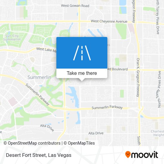 Mapa de Desert Fort Street