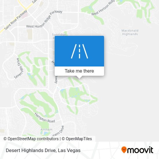 Desert Highlands Drive map