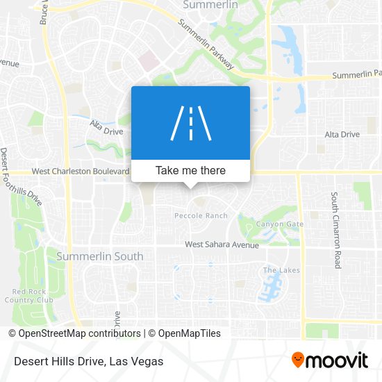Desert Hills Drive map