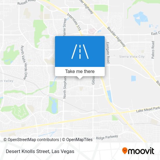 Desert Knolls Street map