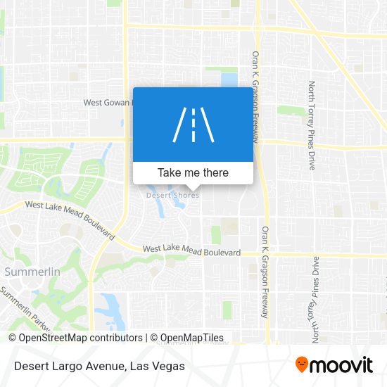 Desert Largo Avenue map