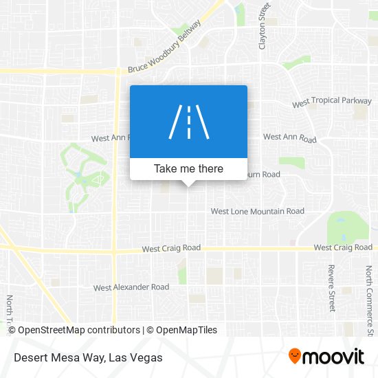 Desert Mesa Way map