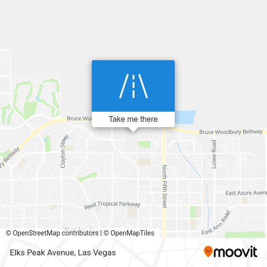 Elks Peak Avenue map