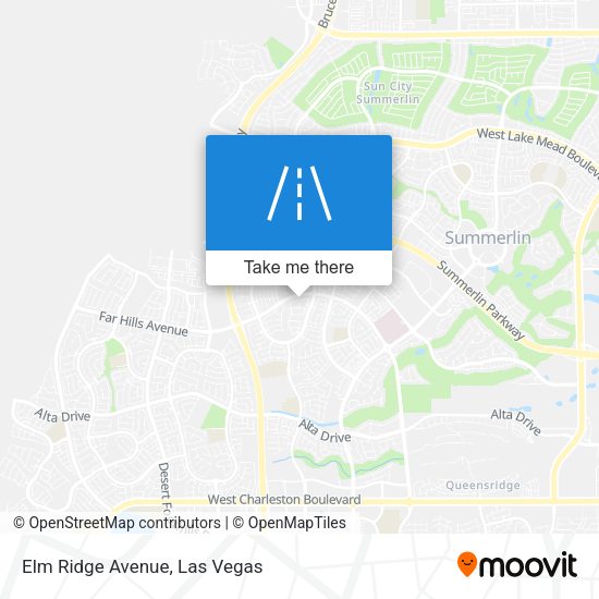 Elm Ridge Avenue map
