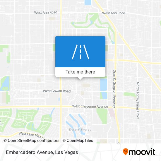 Embarcadero Avenue map