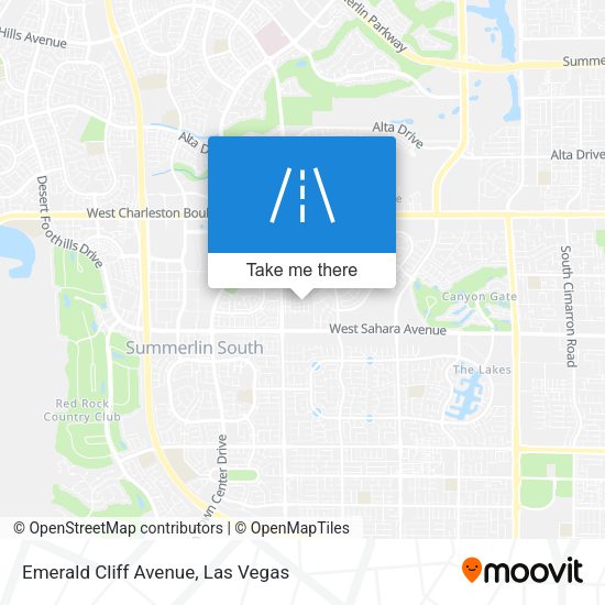 Mapa de Emerald Cliff Avenue