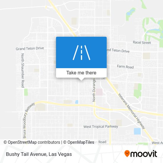 Bushy Tail Avenue map