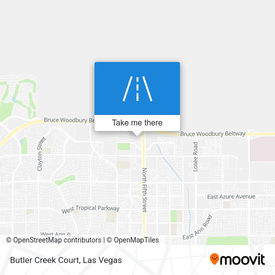 Butler Creek Court map