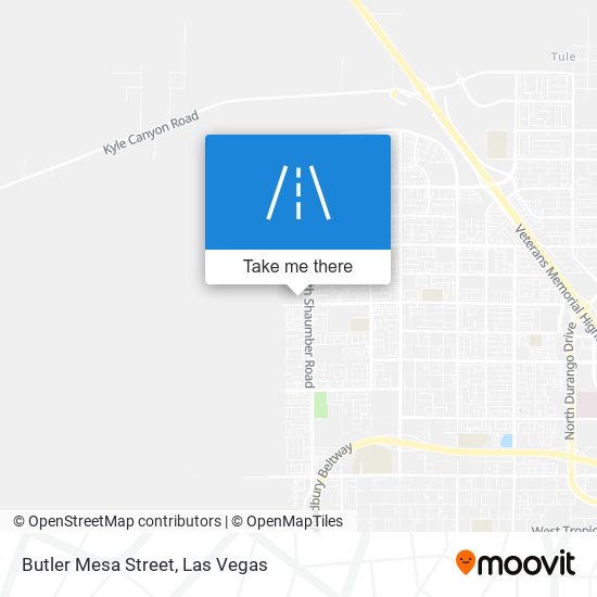 Mapa de Butler Mesa Street