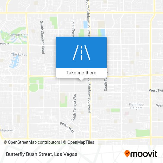 Butterfly Bush Street map