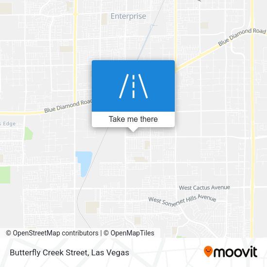 Butterfly Creek Street map