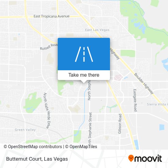 Butternut Court map