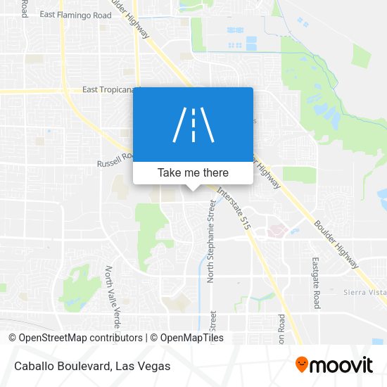 Caballo Boulevard map