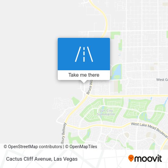Mapa de Cactus Cliff Avenue