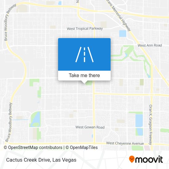 Cactus Creek Drive map