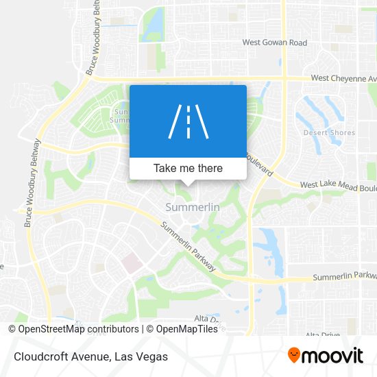 Cloudcroft Avenue map