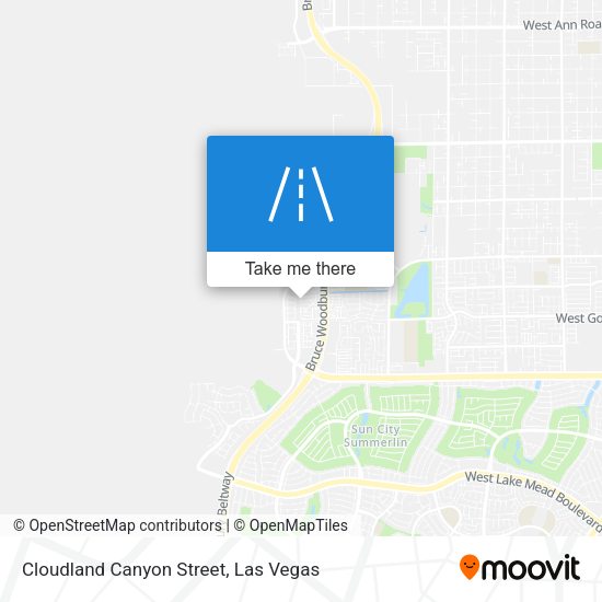 Cloudland Canyon Street map