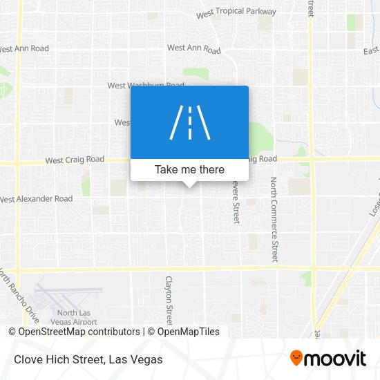Mapa de Clove Hich Street