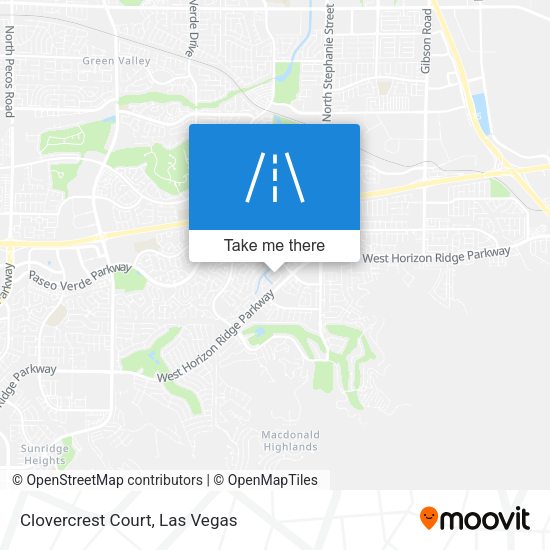 Mapa de Clovercrest Court