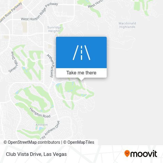 Club Vista Drive map