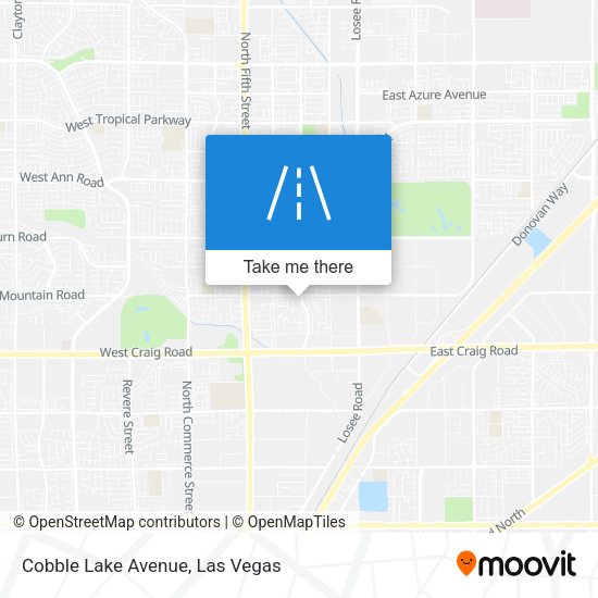 Cobble Lake Avenue map