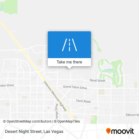 Desert Night Street map