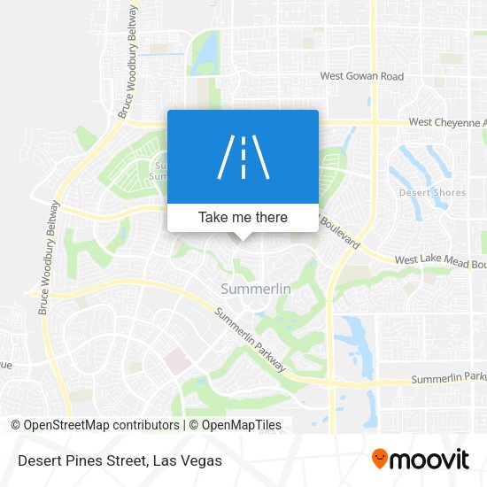 Mapa de Desert Pines Street
