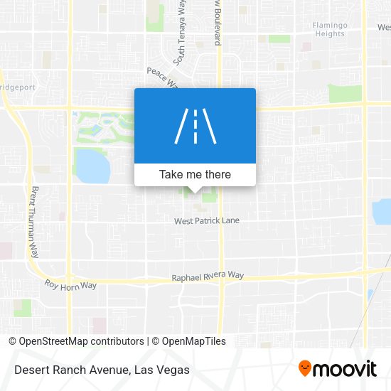 Desert Ranch Avenue map