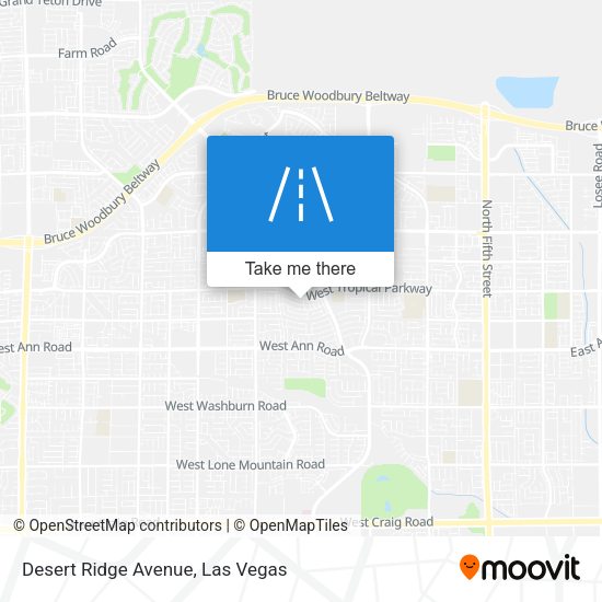 Desert Ridge Avenue map
