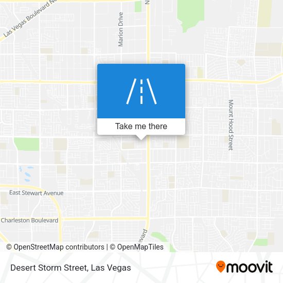 Desert Storm Street map