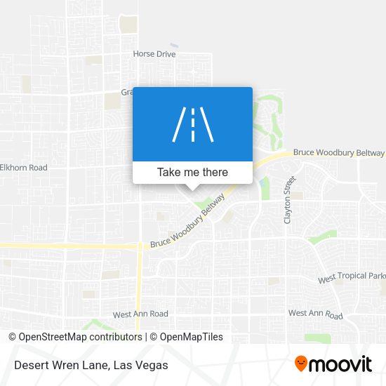 Desert Wren Lane map