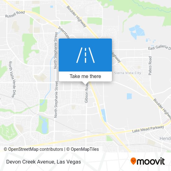 Devon Creek Avenue map