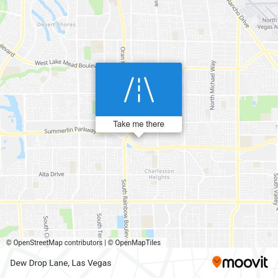 Mapa de Dew Drop Lane