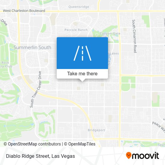 Mapa de Diablo Ridge Street
