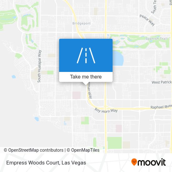 Empress Woods Court map