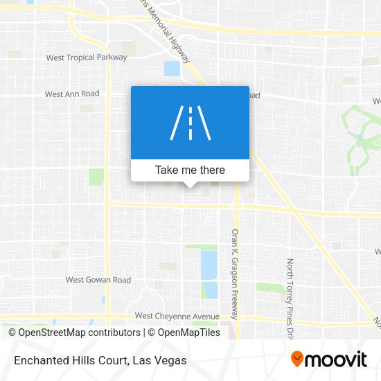 Enchanted Hills Court map